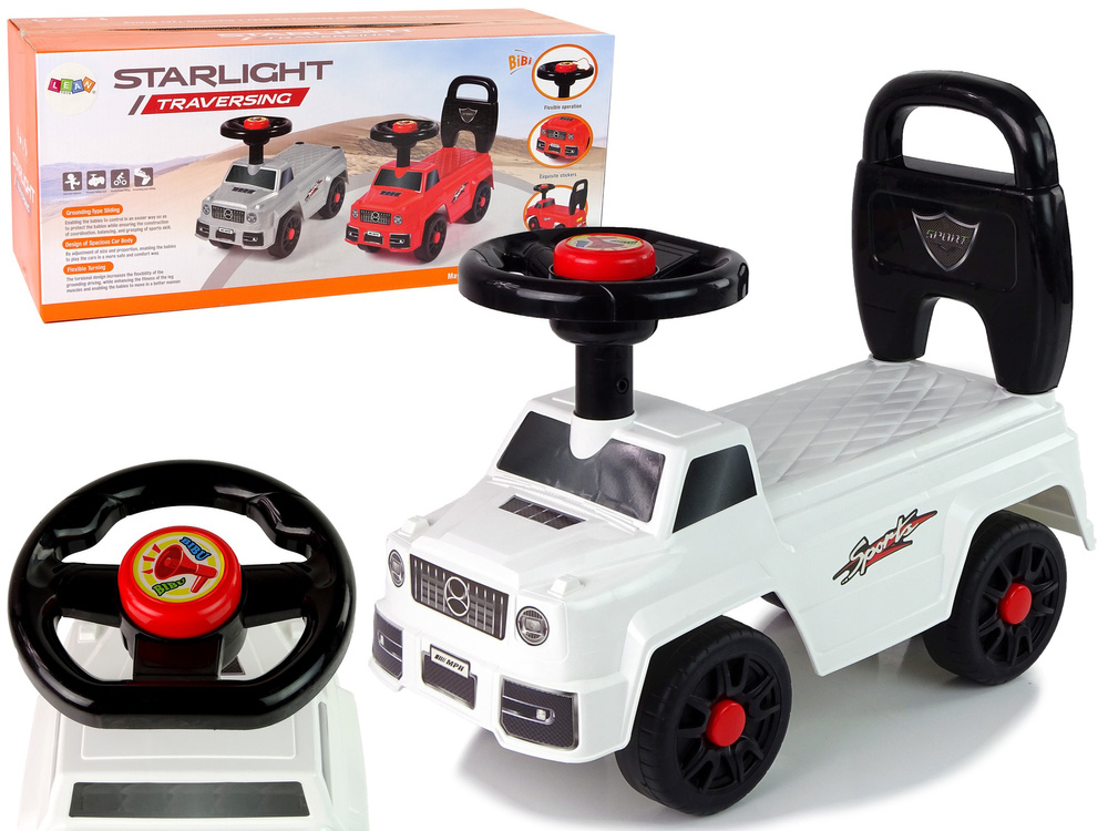 Voertuig Ride-on QX-5500-2 Hoorn Rugleuning Wit
