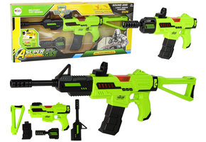 Speelgoedgeweer groen met licht en geluid