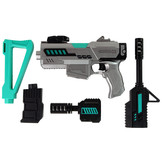 Speelgoedpistool grijs met licht en geluid