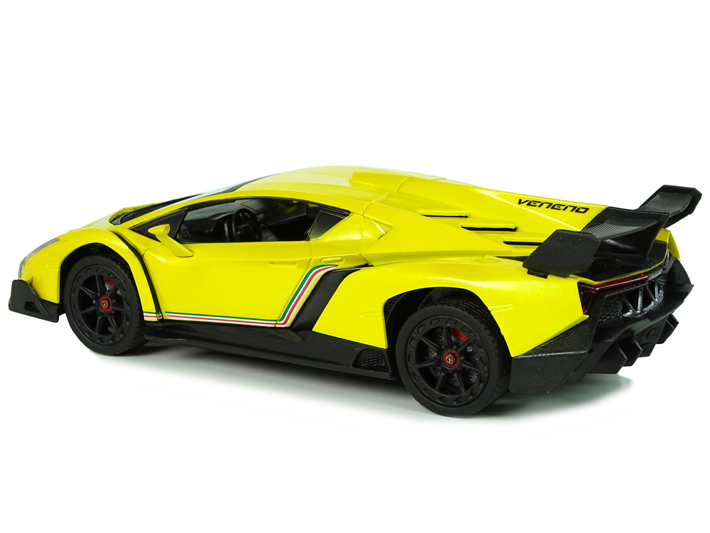 Afstandsbediening Auto Lamborghini Veneno Geel 2.4G Afstandsbediening Stuurwiel Geluid Licht