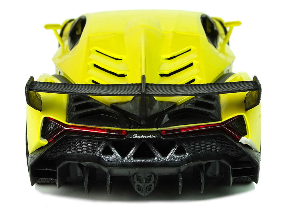 Afstandsbediening Auto Lamborghini Veneno Geel 2.4G Afstandsbediening Stuurwiel Geluid Licht