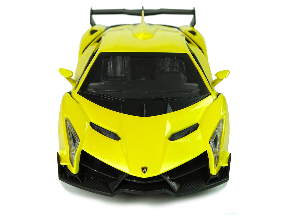 Afstandsbediening Auto Lamborghini Veneno Geel 2.4G Afstandsbediening Stuurwiel Geluid Licht