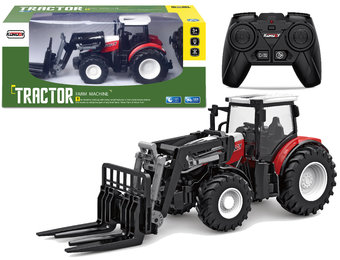 Op afstand bestuurbare landbouwvorkheftruck 2,4 G rubberen wielen