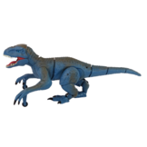 Op afstand bestuurbare dinosaurus velociraptor geluid brullende geluiden blauw
