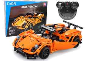 Bouwblokken Auto Sports Porsche Orange 421 Elements R / C CADA