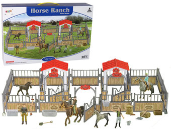 DIY Montageset Ranch Farm Paarden Ruiters Paardrijden