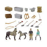 DIY Montageset Ranch Farm Paarden Ruiters Paardrijden