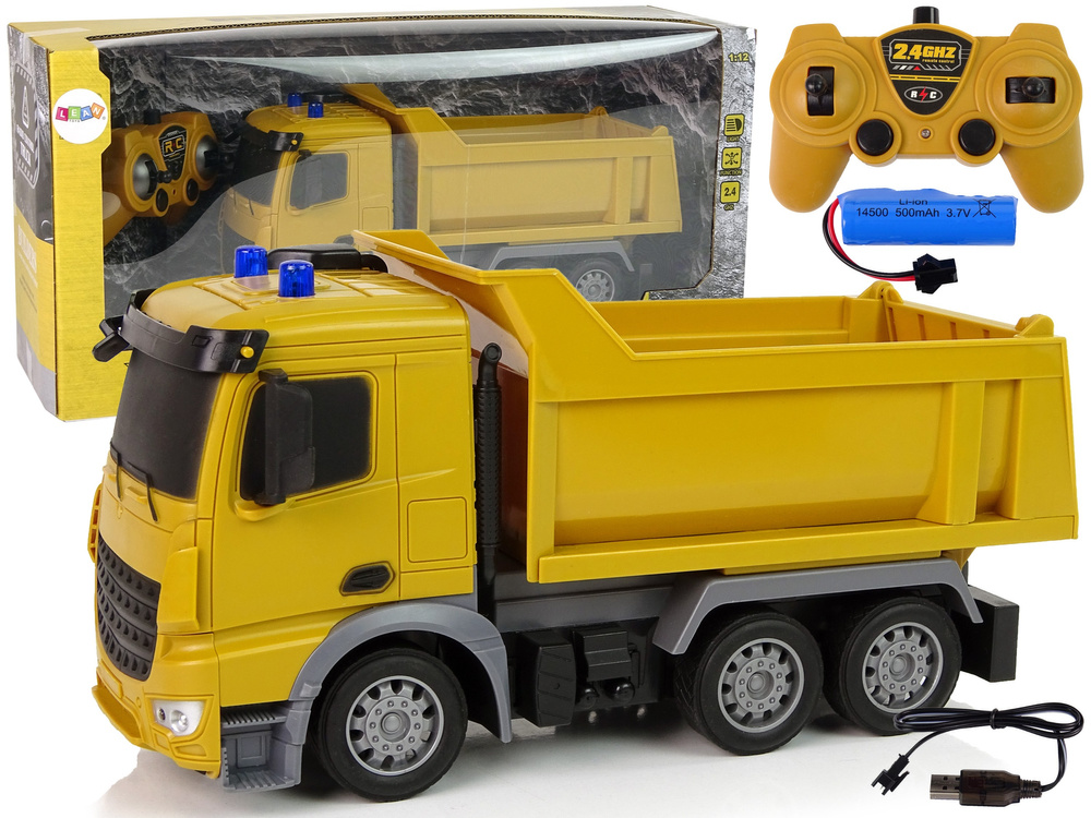 Kipper Bouwvoertuig 2.4GR/C Geel 1:12