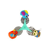 Carrousel voor baby's voor een kinderbedje, een kinderwagen, kleurrijke vogels, een melodie