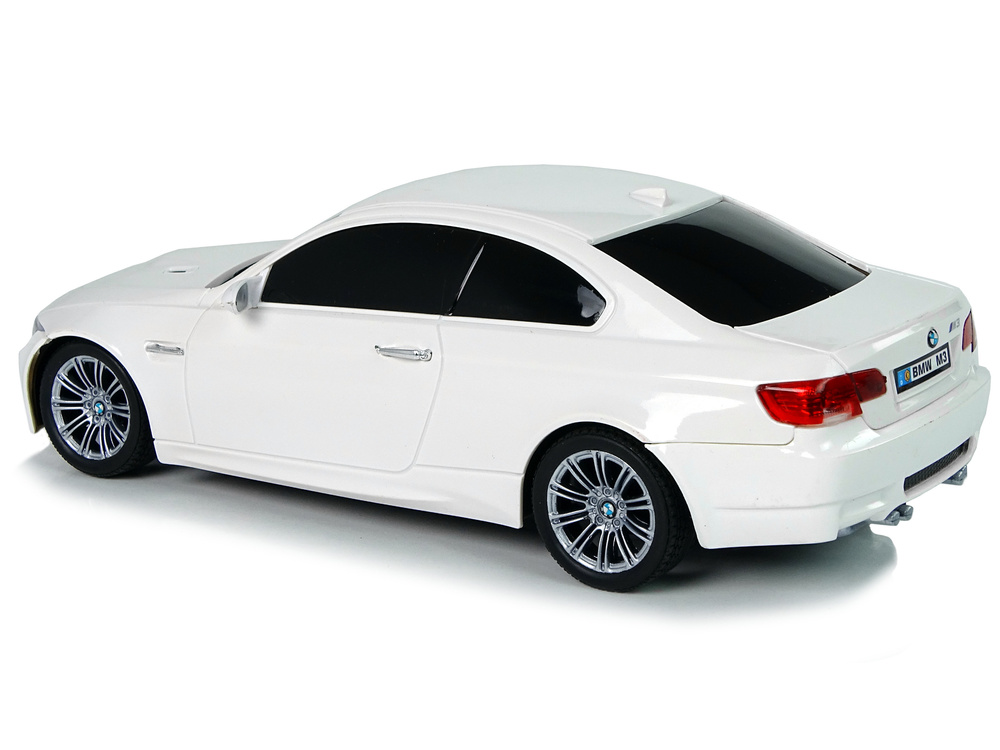 Afstandsbediening Auto BMW M3 Wit 2.4G Afstandsbediening Stuurwiel 1:18 Licht Geluid