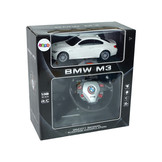 Afstandsbediening Auto BMW M3 Wit 2.4G Afstandsbediening Stuurwiel 1:18 Licht Geluid