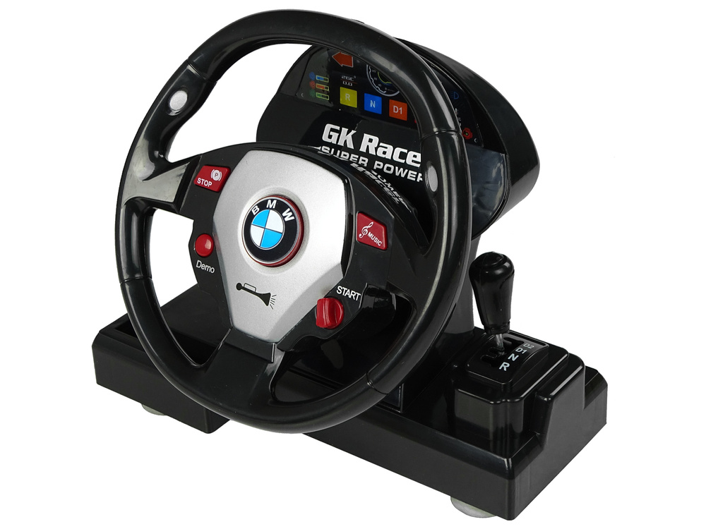Afstandsbediening Auto BMW M3 Wit 2.4G Afstandsbediening Stuurwiel 1:18 Licht Geluid