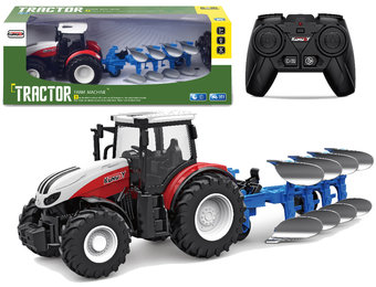 Op afstand bestuurbare tractor 2.4 G blauwe ploeg