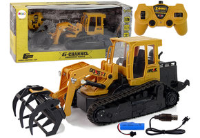 Constructie Bulldozer Grapple 2.4GR/C Spoorwielen 1:18
