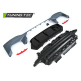 Diffusor achterbumper geschikt voor BMW G30 G31 LCI SPORT STIJL dubbele uitlaat