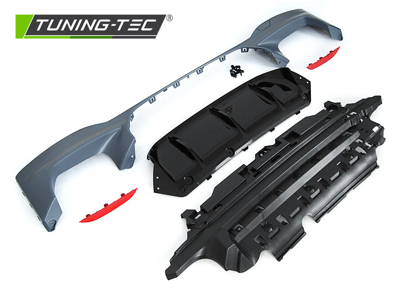 Diffusor achterbumper BMW G30 G31 LCI SPORT STIJL dubbele uitlaat