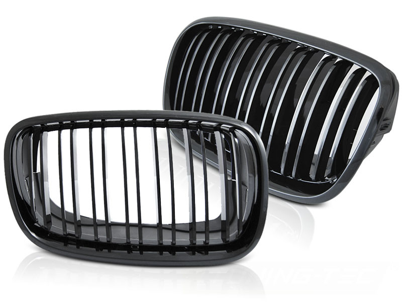 Grill nieren geschikt voor BMW X5 E70 / X6 E71 08-SPORT GLANZEND ZWART