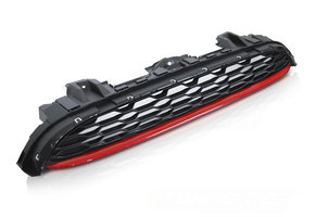 Grill MINI COOPER F55 F56 F57 14-21 SPORT ZWART ROOD