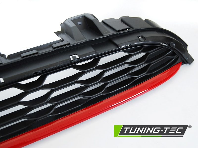 Grill MINI COOPER F55 F56 F57 14-21 SPORT ZWART ROOD