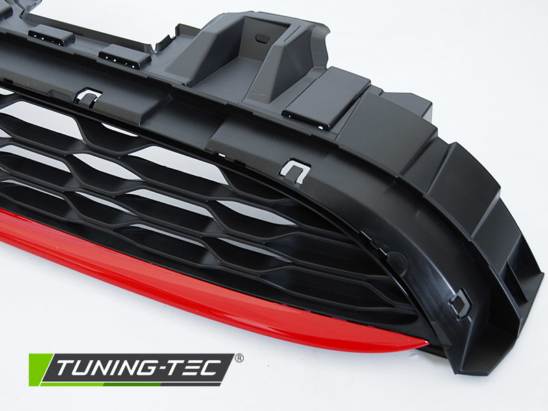 Grill MINI COOPER F55 F56 F57 14-21 SPORT ZWART ROOD