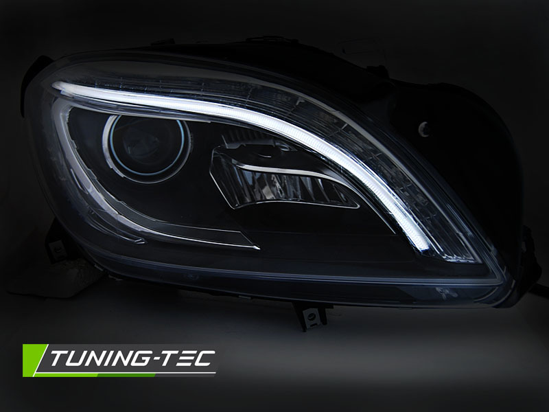 Koplampen MERCEDES M-CLASS W166 11-15 LED TUBE ZWART