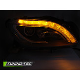 Koplampen geschikt voor MERCEDES M-CLASS W166 11-15 LED TUBE ZWART