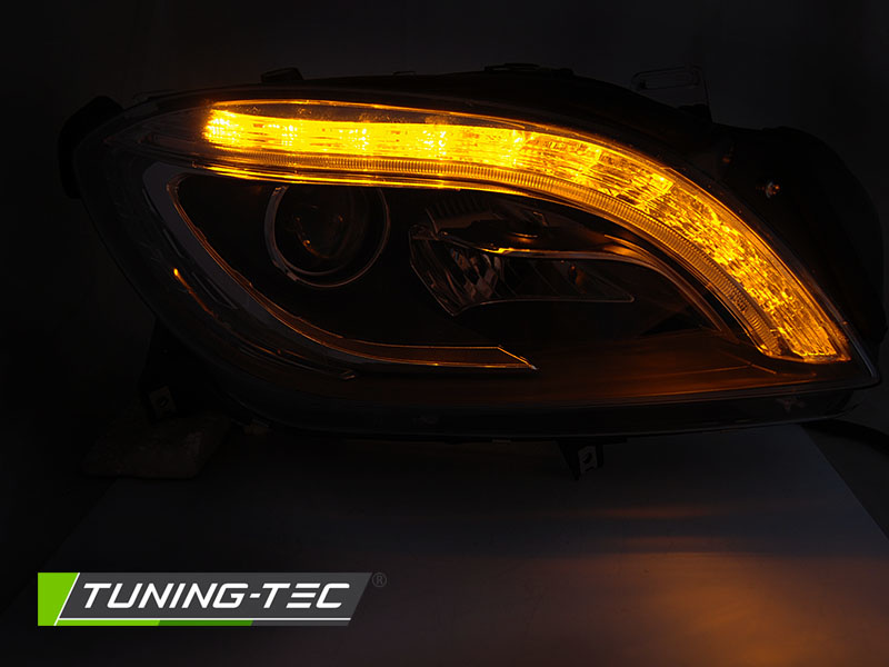 Koplampen MERCEDES M-CLASS W166 11-15 LED TUBE ZWART