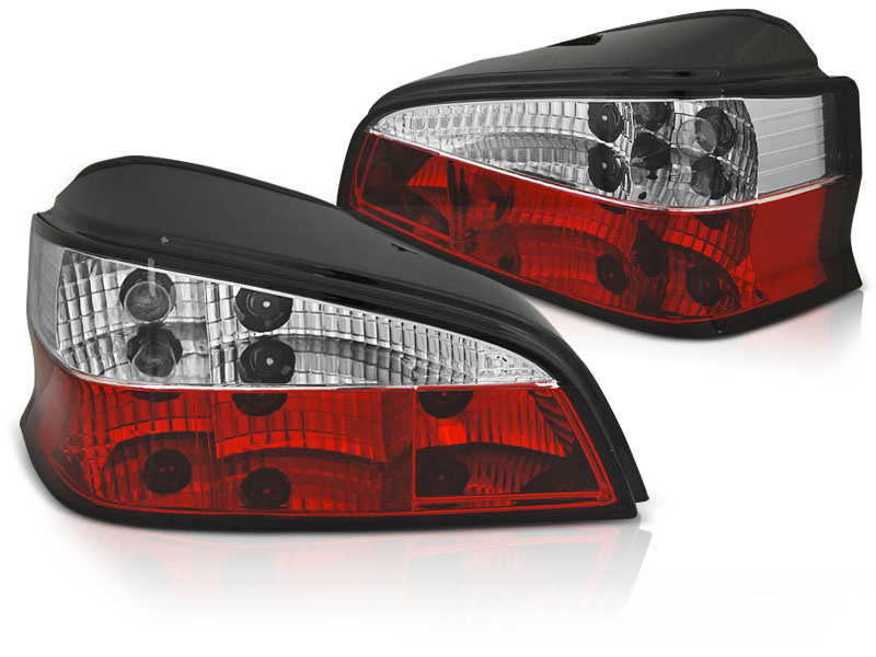 Achterlichten geschikt voor PEUGEOT 106 96-03 hatchback ROOD WIT
