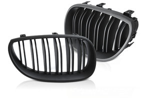 Grill nieren geschikt voor BMW E60 / E61 03-10 SPORT MAT ZWART