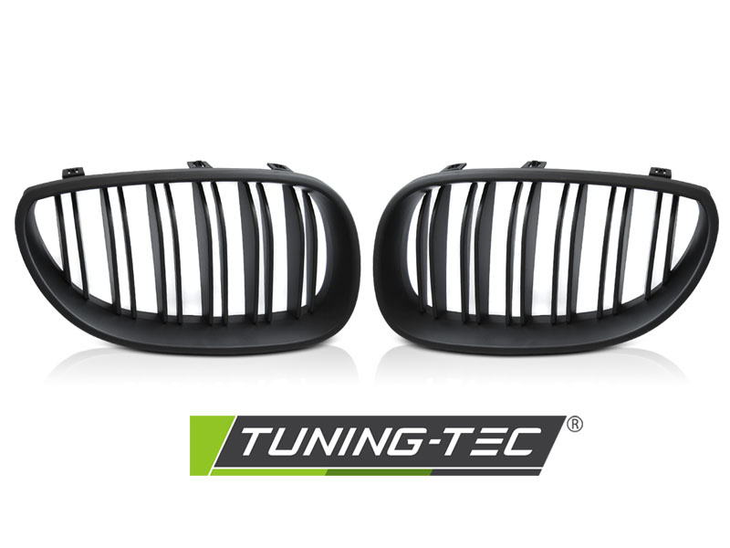 Grill nieren geschikt voor BMW E60 / E61 03-10 SPORT MAT ZWART