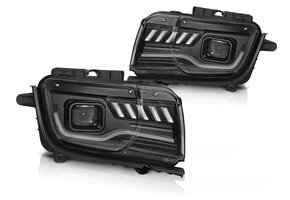 Koplampen CHEVROLET CAMARO 09-13 TUBE ZWART