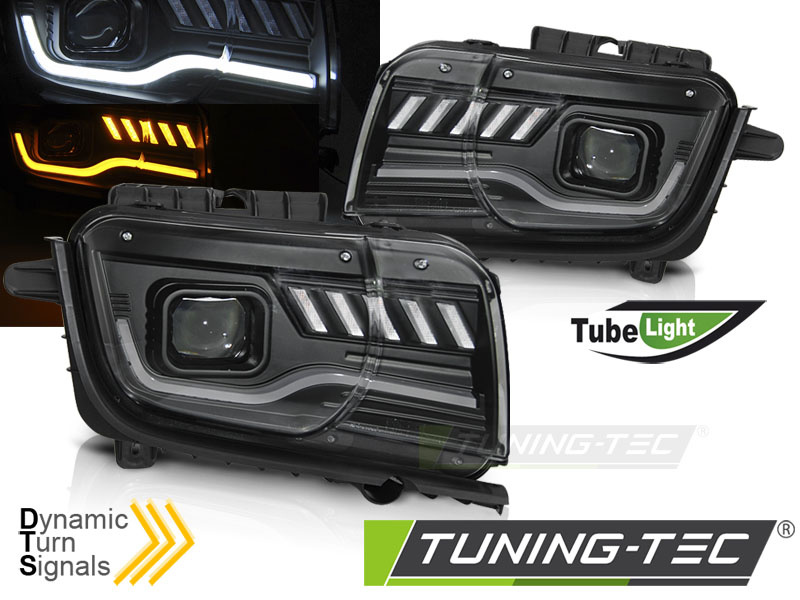 Koplampen CHEVROLET CAMARO 09-13 TUBE ZWART