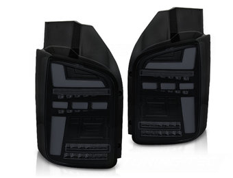 Achterlichten voor VW T5 10-15 LED SMOKE ZWART