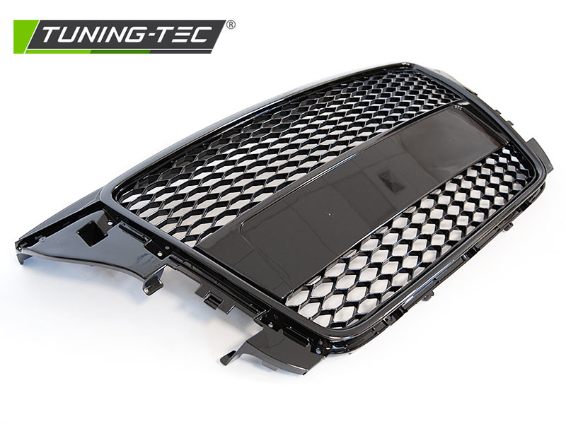 Grill voor AUDI A3 (8P) 04.08-07.12 SPORT GLANZEND ZWART