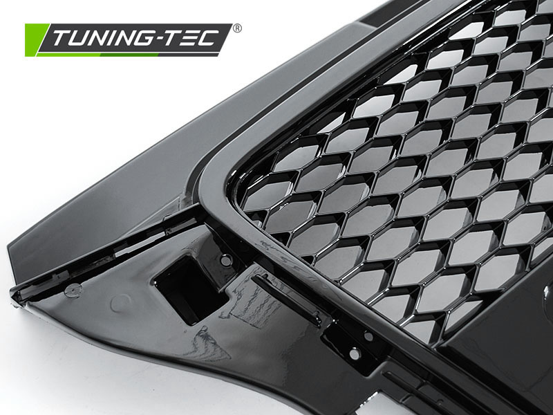 Grill voor AUDI A3 (8P) 04.08-07.12 SPORT GLANZEND ZWART