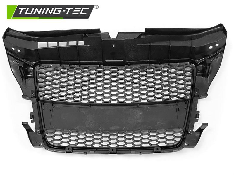 Grill voor AUDI A3 (8P) 04.08-07.12 SPORT GLANZEND ZWART