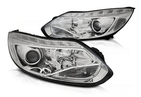 Koplampen FORD FOCUS MK3 11- 10.14 LED CHROOM