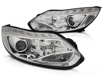 Koplampen geschikt voor FORD FOCUS MK3 11- 10.14 LED CHROOM
