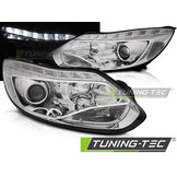 Koplampen FORD FOCUS MK3 11- 10.14 LED CHROOM