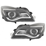 Koplampen OPEL INSIGNIA 13-17 DRL LED ZWART