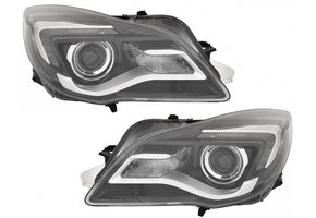 Koplampen OPEL INSIGNIA 13-17 DRL LED ZWART