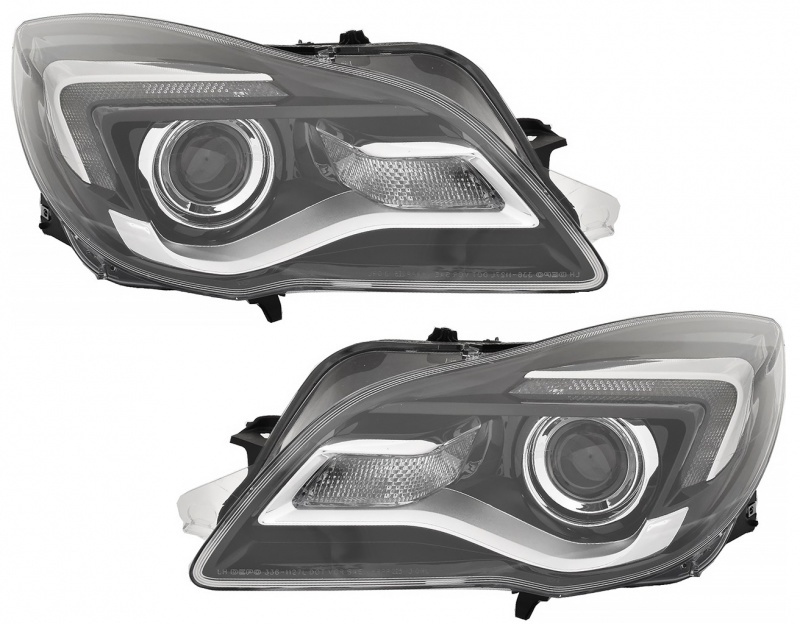 Koplampen OPEL INSIGNIA 13-17 DRL LED ZWART