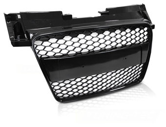 Grill voor AUDI TT 06-14 coupe/roadster SPORT GLANZEND ZWART