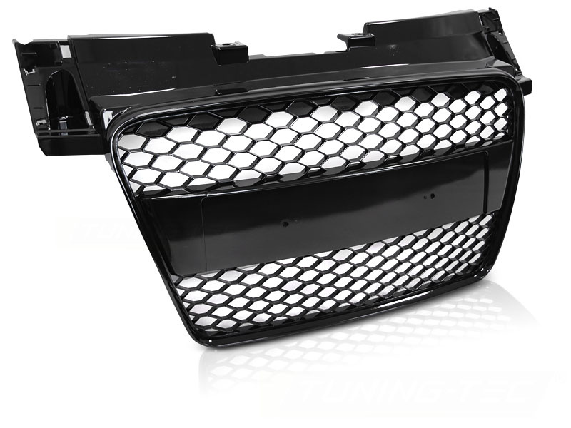 Grill voor AUDI TT 06-14 coupe/roadster SPORT GLANZEND ZWART