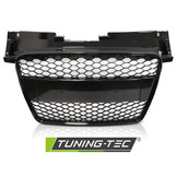 Grill voor AUDI TT 06-14 coupe/roadster SPORT GLANZEND ZWART
