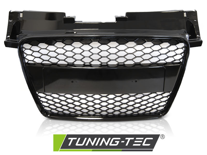 Grill voor AUDI TT 06-14 coupe/roadster SPORT GLANZEND ZWART