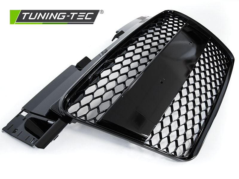 Grill voor AUDI TT 06-14 coupe/roadster SPORT GLANZEND ZWART