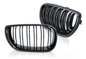 Grill nieren BMW E46 01-05 sedan/station SPORT GLANZEND ZWART