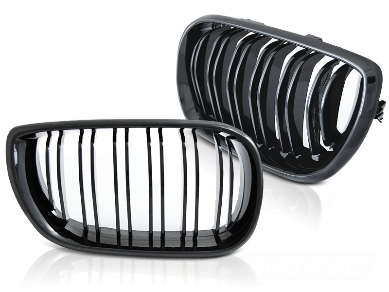 Grill nieren geschikt voor BMW E46 01-05 sedan/station SPORT GLANZEND ZWART