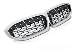 Grill BMW G20/G21 19- Diamand stijl ZILVER